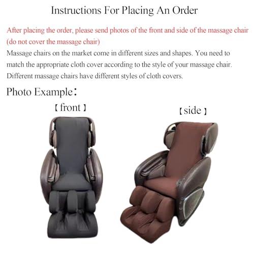 MKKBOB MKKBOB Full Body Shiatsu Massage Chair Cover,Massage Chair Covers Dust Protection Pet Protector Zero Gravity Chair Covers Fitted Massage Chair Recliner Slip Cover(Claret,Leg Foot Covers)