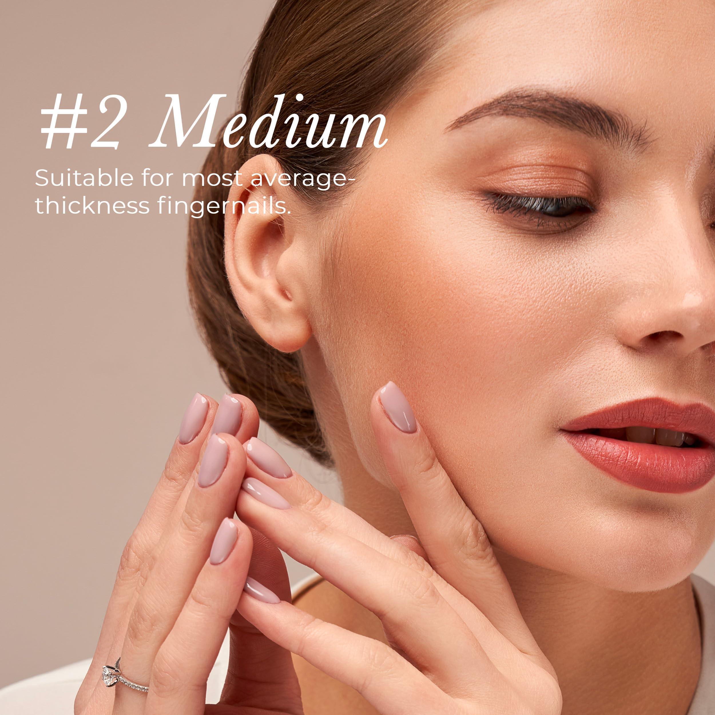 Diamancel Diamancel Luxury Diamond Nail File – #2 Medium Grit - For Most Average Thickness Fingernails (Regular Size)