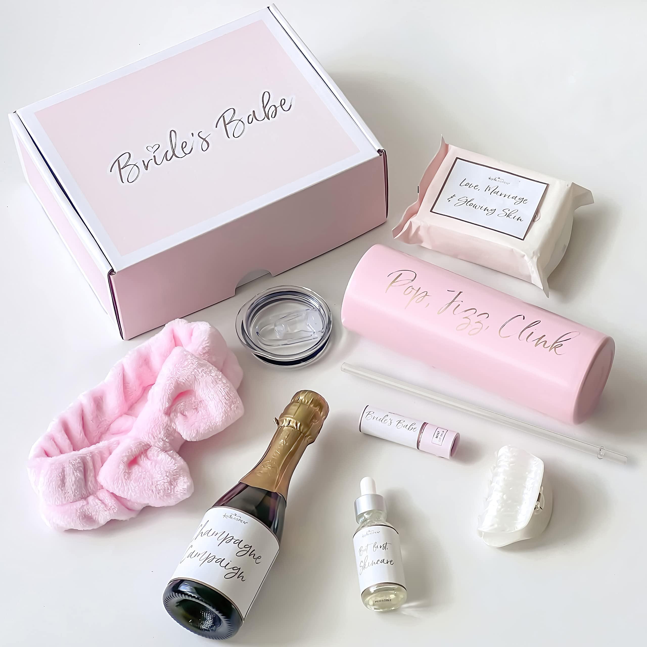 Kate Aspen Bride's Babe Bridesmaid Gift Box Kit - Bridesmaids Proposal Gift Set, Perfect for Bachelorette Party, Bridal Shower or As a Thank You at The Wedding