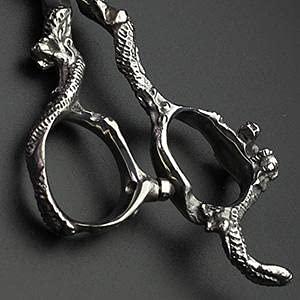 AXEMOORE (3 choices) 7 Inch Salon Professional Hairdressing Scissors Barber Hairstyling Special Tools (7-inch purple gem)