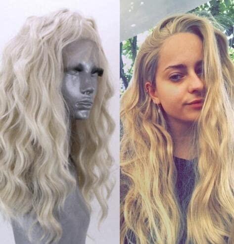 Generic Water Wave Lace Front Wigs,Lace Closure Wigs Synthetic Hair Green Wig Glueless Wigs Daily Party Use