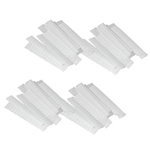 Beavorty 100pcs Sleeves Makeup Brush Mesh Cover Makeup Net Mesh Covers Makeup Brush Bubbles Makeup Face Cover Net Brush Guard Makeup Pen Net Protector Breathable White Makeup Brush Set