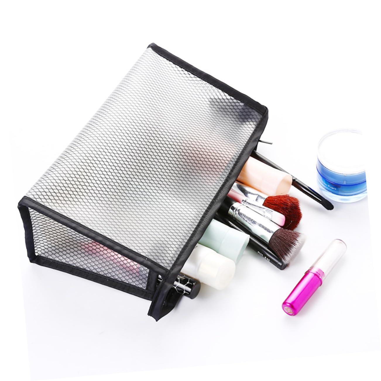 DOITOOL DOITOOL 3 Pcs Makeup Bags Makeup Bag for Travel Clear Makeup Bag Mesh Cosmetic Bag Pouch Bag Mesh Bag Travel Pouch Makeup Pouch Mesh Makeup Bag Toiletries Bag Storage Bag Wash Bag Grid