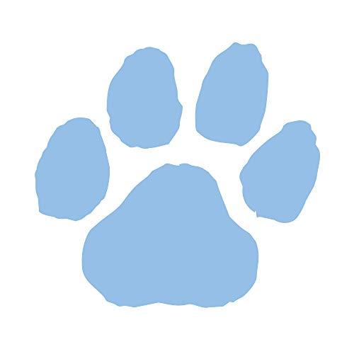 GAME FACES.COM Light Blue Paw Print Temporary Tattoos I Pack of 100 I Made in USA