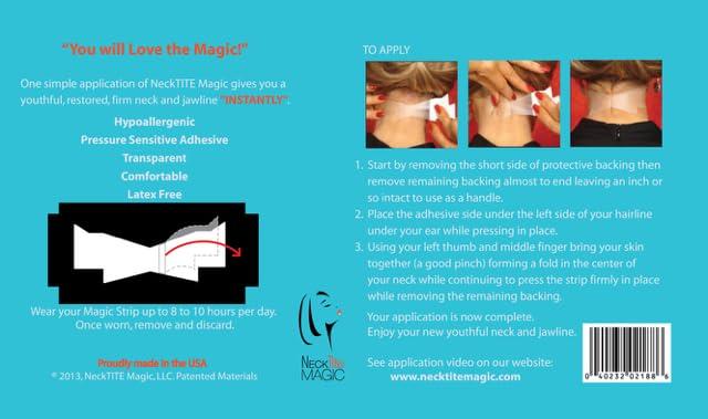 NeckTITE Magic NeckTITE Magic Instant Neck Lift, 12 Count - Smooths Wrinkles for Adults