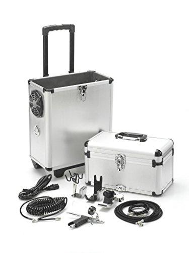 Sun Laboratories by Giesee Sun Labs Sunless At Home Spray Tan Machine for a Golden Glow With Tent, Very Dark Solution (1 Gal.), and Gloves