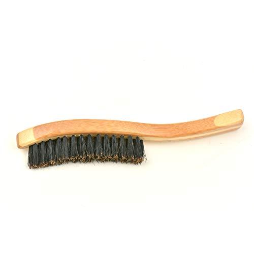 esowemsn 1pc Long Wooden Handle Beard Brush Beard Comb for Men Long Beard Grooming and Shaping Salon Hair Removal Brush Cutting Kits Accessories