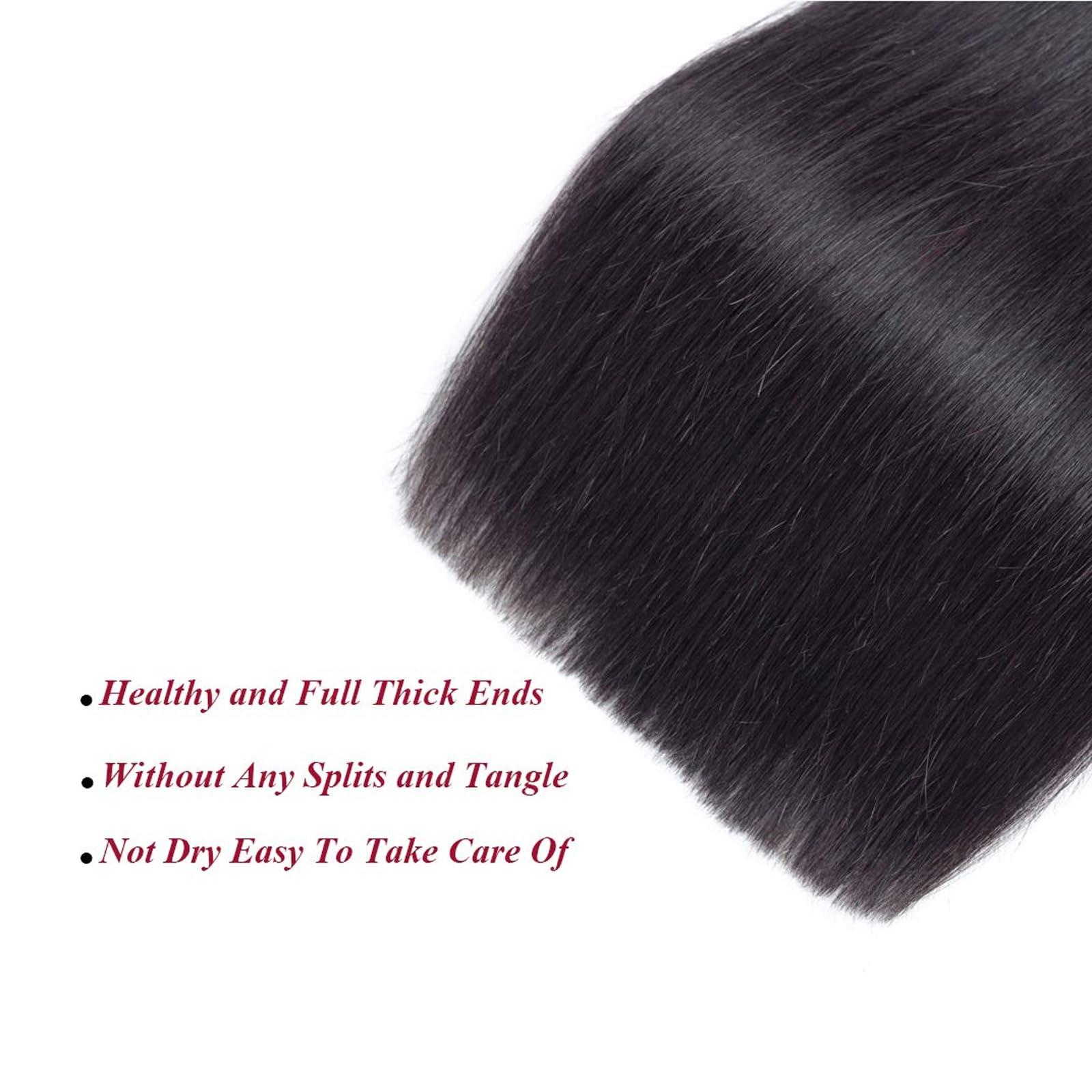 RIBONI One Piece Clip in Hair Extensions 22Inch Auburn Silky Straight Synthetic Seamless 5 Clips 3/4 Full Head One Piece Hair Extensions Clip in