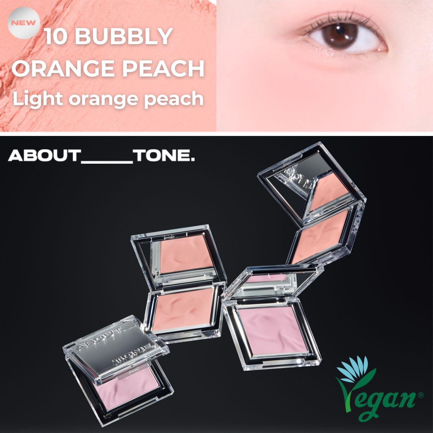 ABOUT TONE ABOUT TONE Fluffy Wear Blusher - Pressed Powder Cheek Blush with Airy and Soft Matte Blurring Finish Blendable & Buildable Natural Color Korean Makeup Vegan (08 DREAMY RASPBERRY)