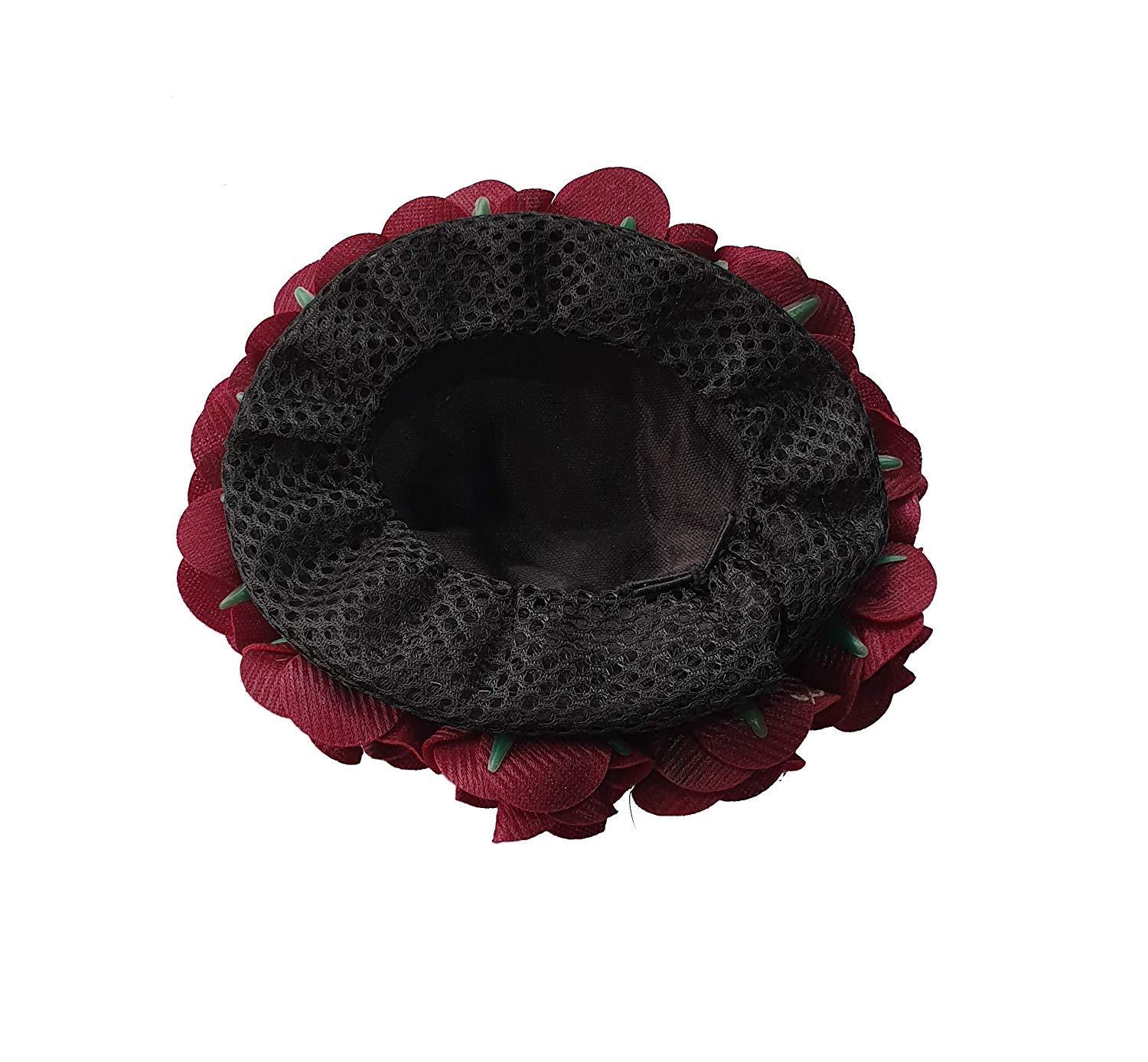 Generic Indian Beautiful Artificial Hair Flower South Indian Veni Gajara Bun Making Hair Accessories for Women Pack of 1 (M4) by Indian Collectible