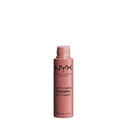 NYX PROFESSIONAL MAKEUP NYX PROFESSIONAL MAKEUP Soft Matte Metallic Lip Cream, Liquid Lipstick - Cannes (Matte Muted Mauve)