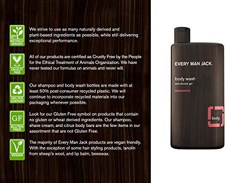 Every Man Jack Every Man Jack Body Wash and Shower Gel Cedarwood, 16.9 Ounce