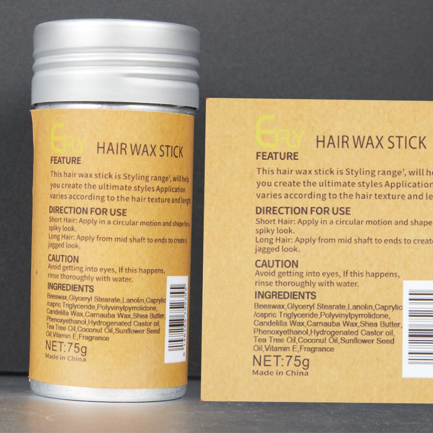 EFLY EFLY Hair Wax Stick, Non-Greasy Styling Pomade for Fly Away, Edge Frizz and Wigs (1)