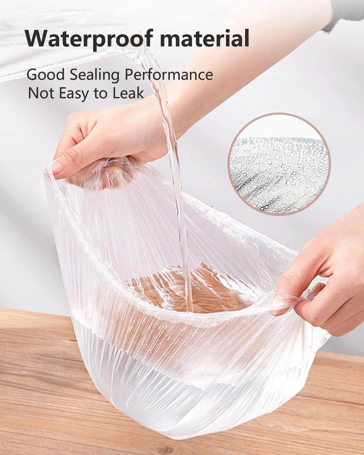 YIZIJIZI YIZIJIZI Disposable Shower Caps,Large Thick Clear Waterproof Shower Cap for Women, Large Size 20.5\", Home Use, Spa, Hotel and Hair Salon, Clear Shower Caps for Travel (70)