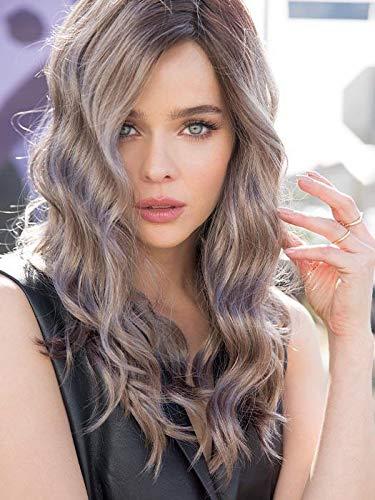 Rene of Paris Layla (Exclusive) Lace Front & Monofilament Part Synthetic Wig by Rene of Paris in Smoky Gray-R, Length: Long
