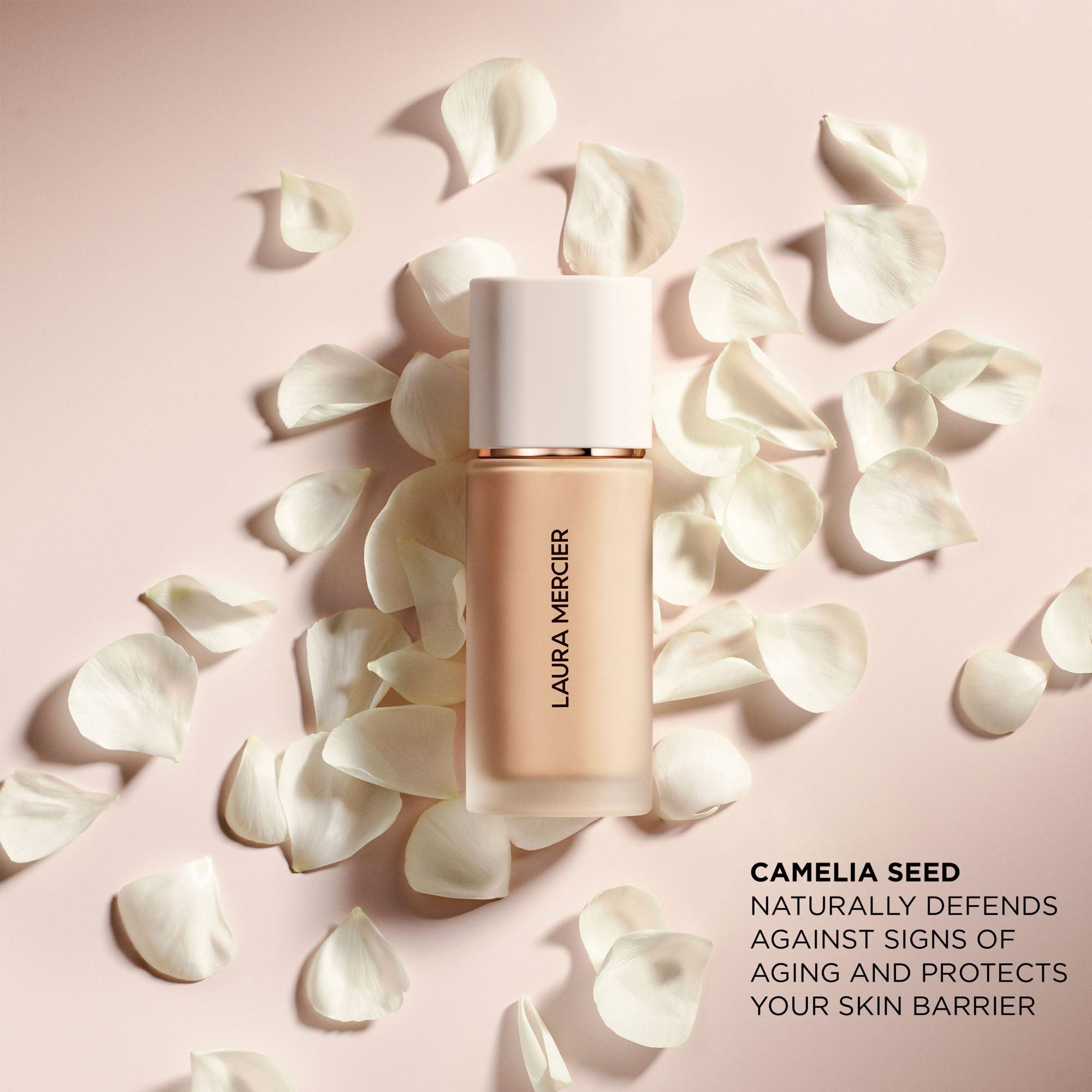 Laura Mercier Laura Mercier Real Flawless Weightless Perfecting Waterproof Liquid Foundation: Medium-Buildable Coverage, 12 HR Fade-Proof Wear, Natural Finish, Hydrating, Long Lasting, Non-Comedogenic, Macadamia