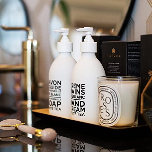 La Compagnie de Provence Compagnie de Provence Luxury Hand Cream - White Tea - 10 Fl Oz Glass Pump Bottle