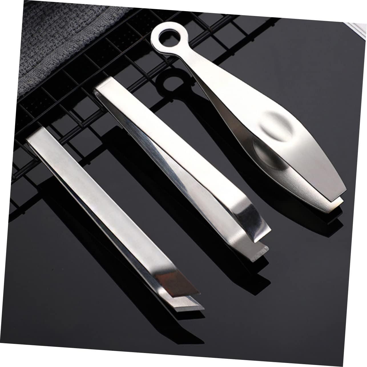 FOMIYES 3pcs Hair Removal Clip Pincer Puller Fish Bone Clip Pigs Hair Removers Poultry Tweezer Fish Bone Clamp Bone Pluck Tweezer Hair Removing Tweezer Food Hair Tweezer Kitchen Gadget