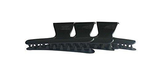 Elandy 12PCS Butterfly Hair Clips-Women Girls Salon Section Clips Hair Claw Clamps Hairpin Styling Accessories Hair Fringe Grip(Black)