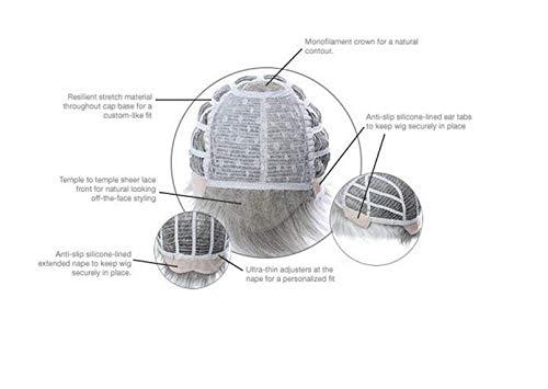 HairUWear, Belle of Hope, Mara Ray 7pc Bundle: EDGE HF Men's Synthetic Wig by HIM, Mara Ray Luxury 4Pc Travel Kit, Wire Wig stand and 19 Page Belle of Hope Q & A Booklet (M5S)