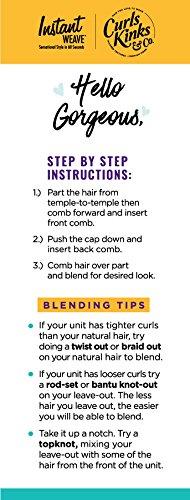 Sensationnel Sensationnel Curls Kinks & CO All Curl Types From 3B-4C Instant Weave 1/2 Half Wig - IW TOP LADY (1B [Off Black])