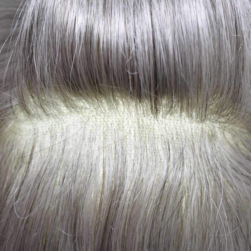 Generic Toupee For Men Hair System Real Human Hair Piece For Men Durable Fine Mono Mens Toupee Hair System For Men Natural Hairline8x10 Medium light density #380 3# DARK BROWN+80% GREY