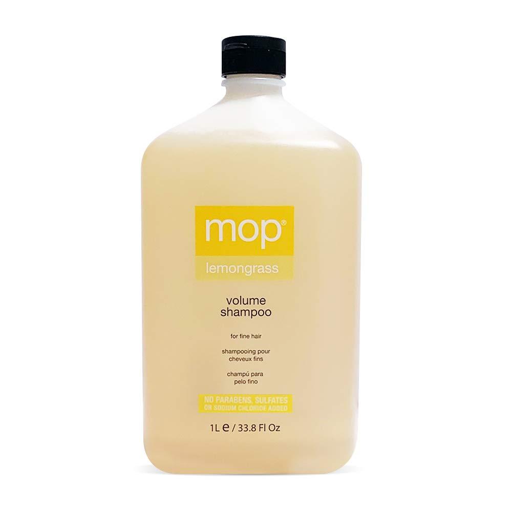MOP MOP Lemongrass Volume Shampoo No Parabens No Sulfates, Lemon, 33.8 fl. oz.