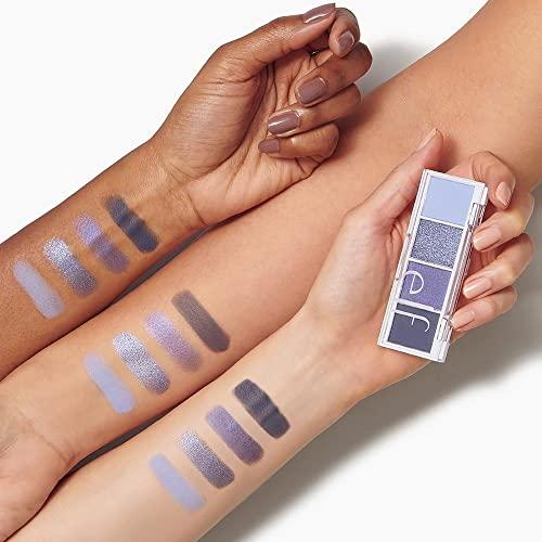 e.l.f. e.l.f. Bite-Size Eyeshadow, Ultra-Pigmented Eye Makeup Quad, 4 Matte & Shimmer Shades, Creamy & Blendable Powder, Açaí You, 0.12 Oz
