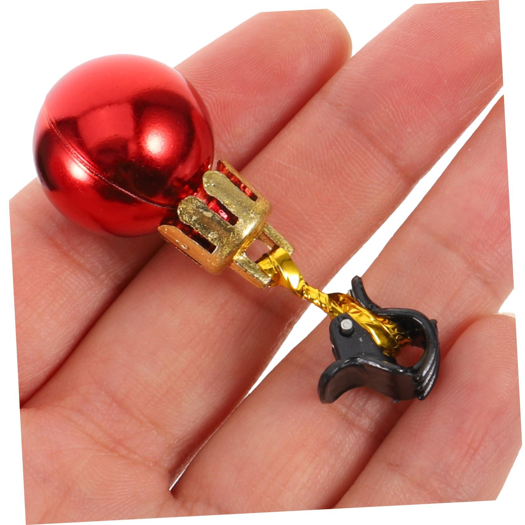 Ipetboom Ipetboom 12pcs Christmas Beard Clip Santa Claus Ornaments Adults Santa Beard Santa Claus Beard Glitter Xmas Hanging Ball Beard Bell Clip Santa Clause Ornaments Bright Light Hair Accessories