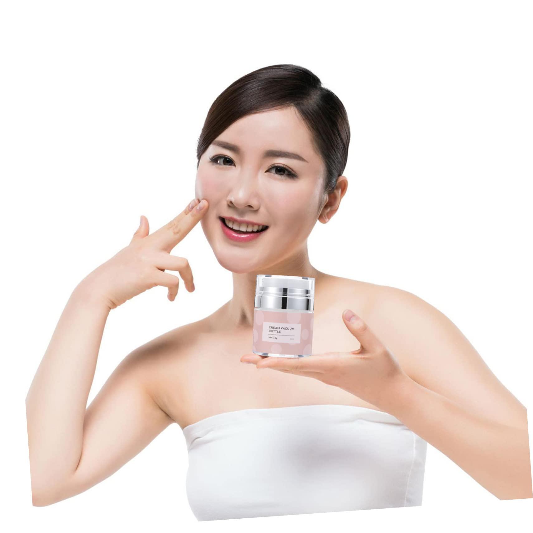 Didiseaon Didiseaon 3pcs Airless Refill Jar for Skincare 30g Cream Jar Push Pump Leakproof Design Vacuum Bottle for Cosmetics