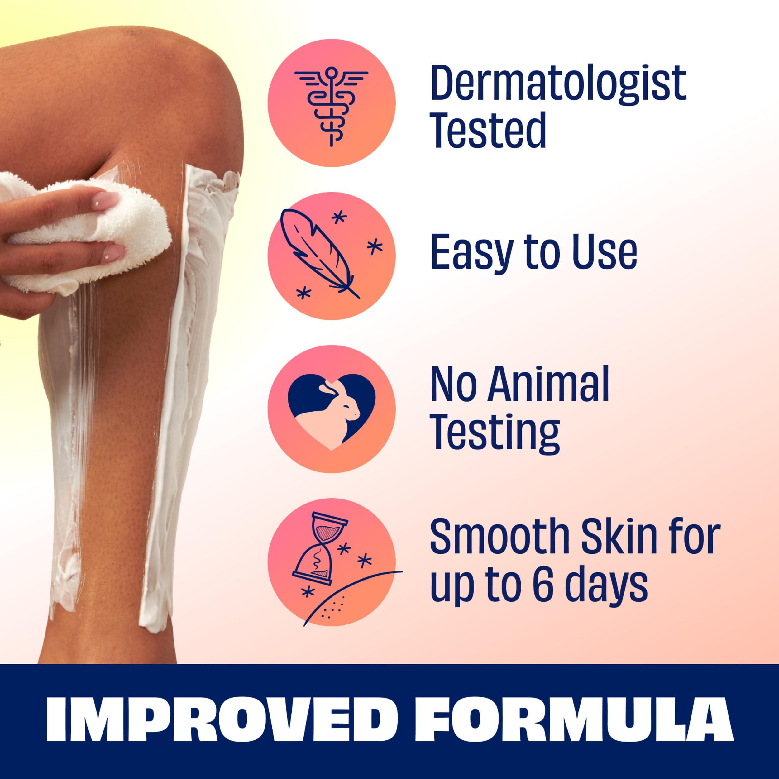 Nair NAIR Shower Cream Hair Remover with Moroccan Argan Oil and Orange Blossom, Body Hair Removal Cream for Women, 12 oz