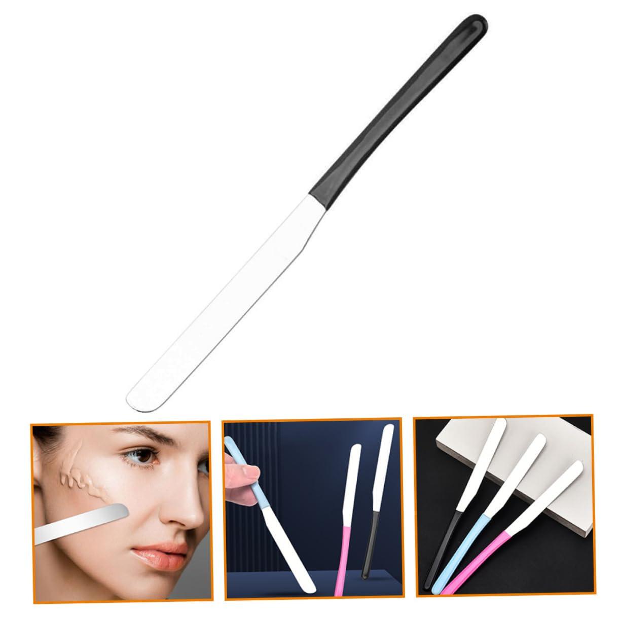 FOMIYES FOMIYES Foundation Makeup Spatula Smooth Surface Long Metal Makeup Stirring Tool