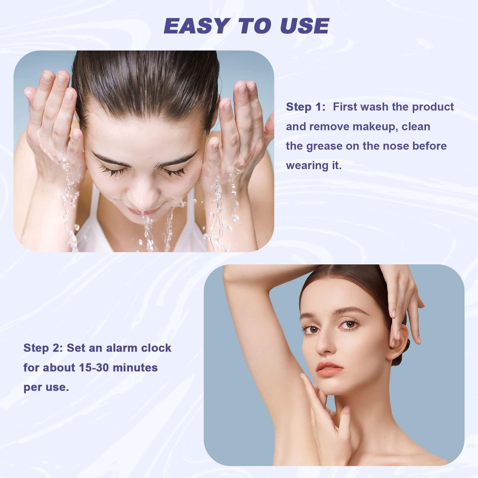 Yoboamic Yoboamic Nose Shaper Lifter, Pain-Free Nose Straightener for Nose Uplifting and Shaping, Soft Silicone Nose Shaper for Women Man Nose (Purple)