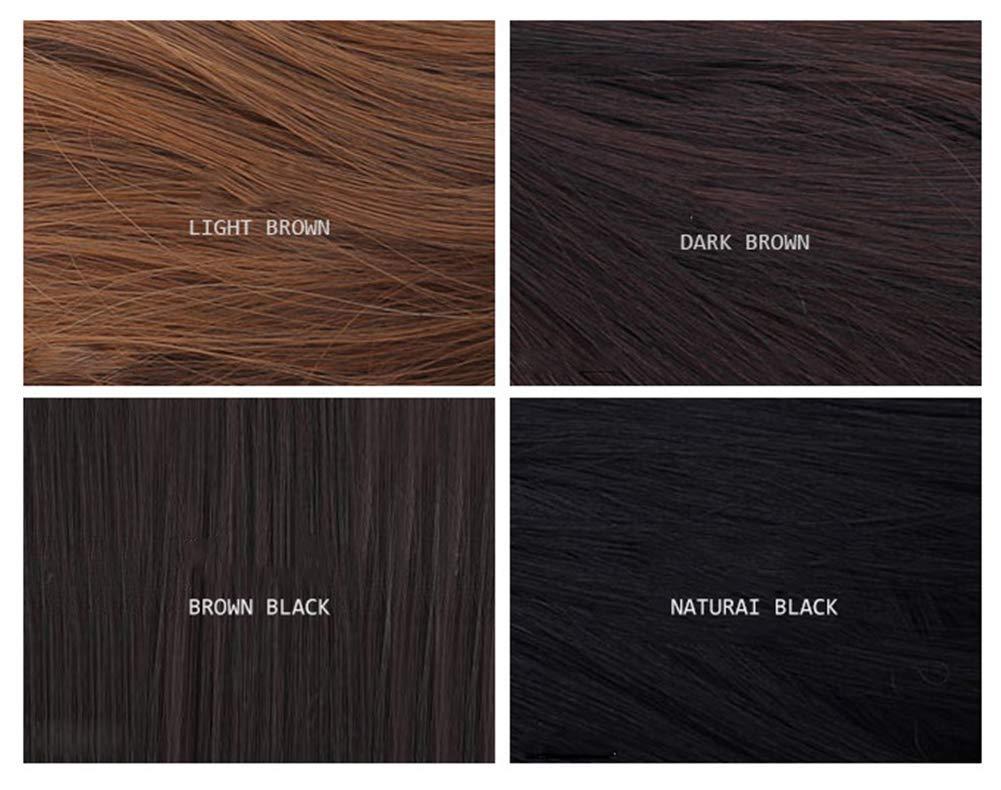 Aimeely Aimeely 10" Short Bob Synthetic Full Head Hair Extension With Baseball Cap For Women Black Hat Brown Black