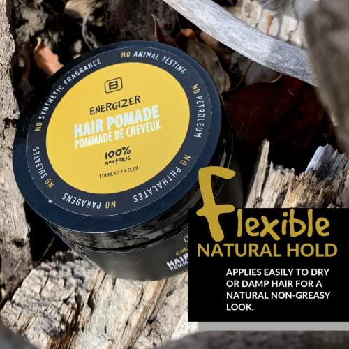 BOYZZ ONLY Black on White BOYZZ ONLY Black on White Energizer Hair Pomade - Vegan - EWG VERIFIED - all natural - Medium Hold - Vegan Friendly - Cruelty Free - Matte Finish