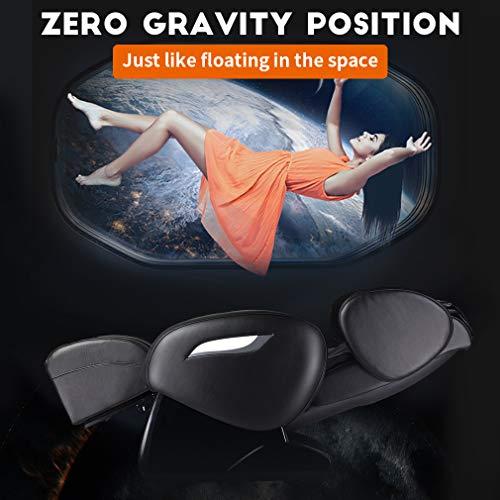 BestMassage Zero Gravity Full Body Electric Shiatsu Massage Chair Recliner with Foot Roller Airbag Massage System Stretch Vibrating(Black)