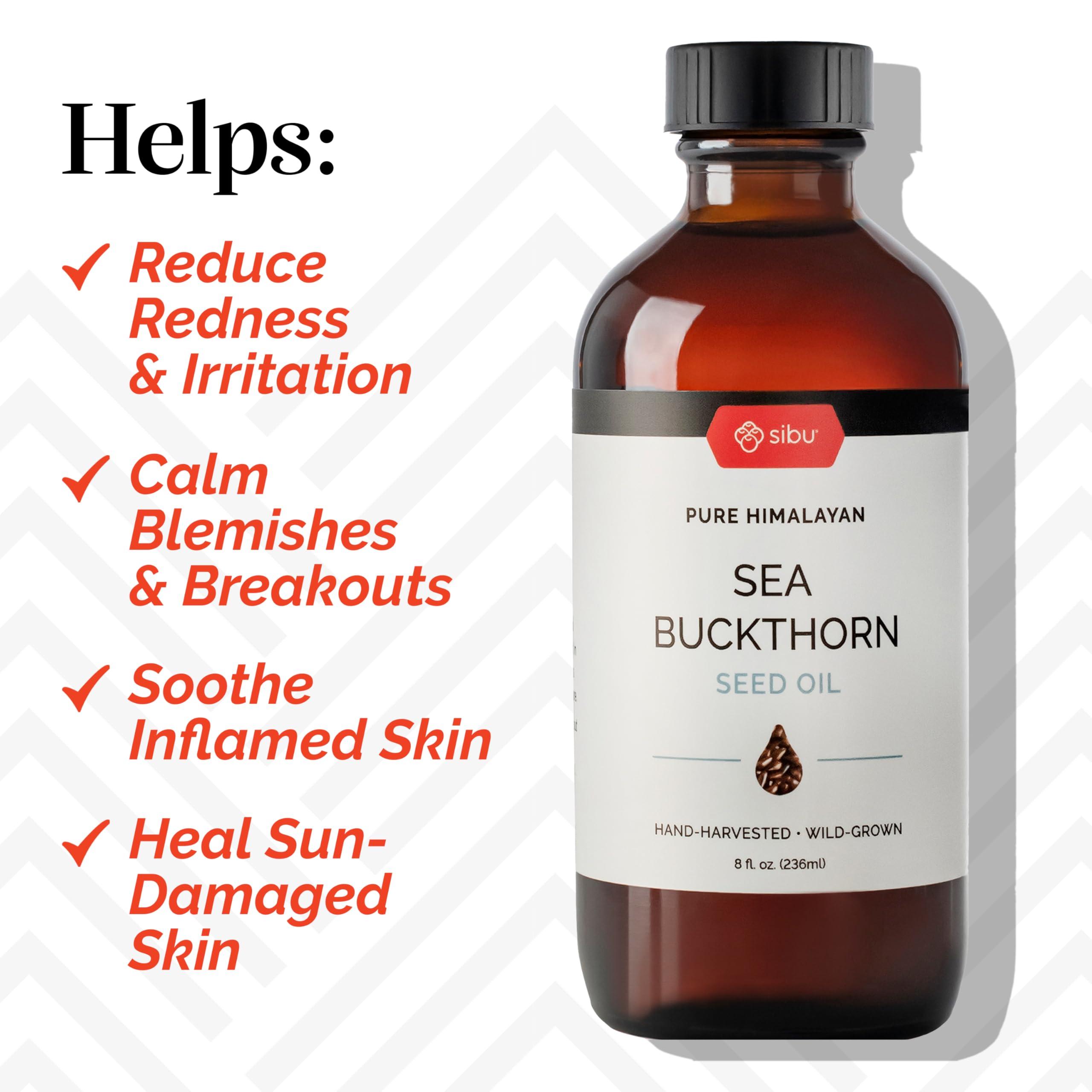 sibu sibu Premium Himalayan Sea Buckthorn Seed Oil, 4 oz