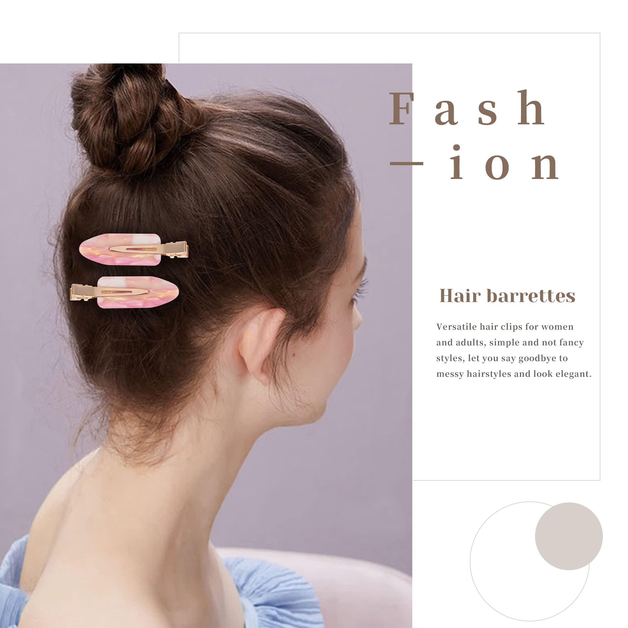 Cptots Cptots No Crease Hair Clips Creaseless Hair Clips Makeup Clips No Bend Hair Clips Flat Hair Clip For Styling Non Slip Hair Accessories For Women,Pink,12 PCS