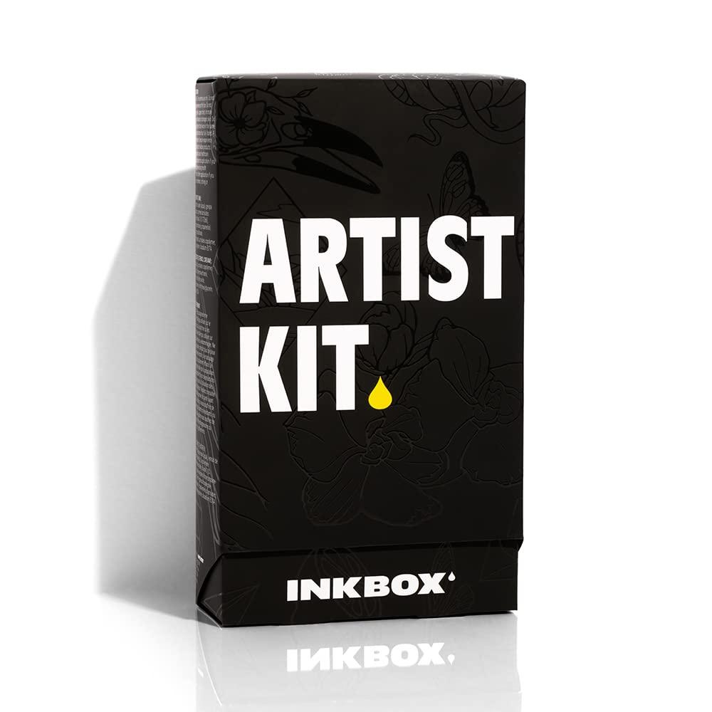 inkbox Inkbox Freehand Tattoo Marker Artist Kit - Includes 2 Markers, 1 Tracer, 1 Glove, Tracing Paper (50 Sheets) & Stencil Cream |Lasts Up to 10 Days, All Skin Tones, Water-Resistant, Cruelty-Free & Vegan