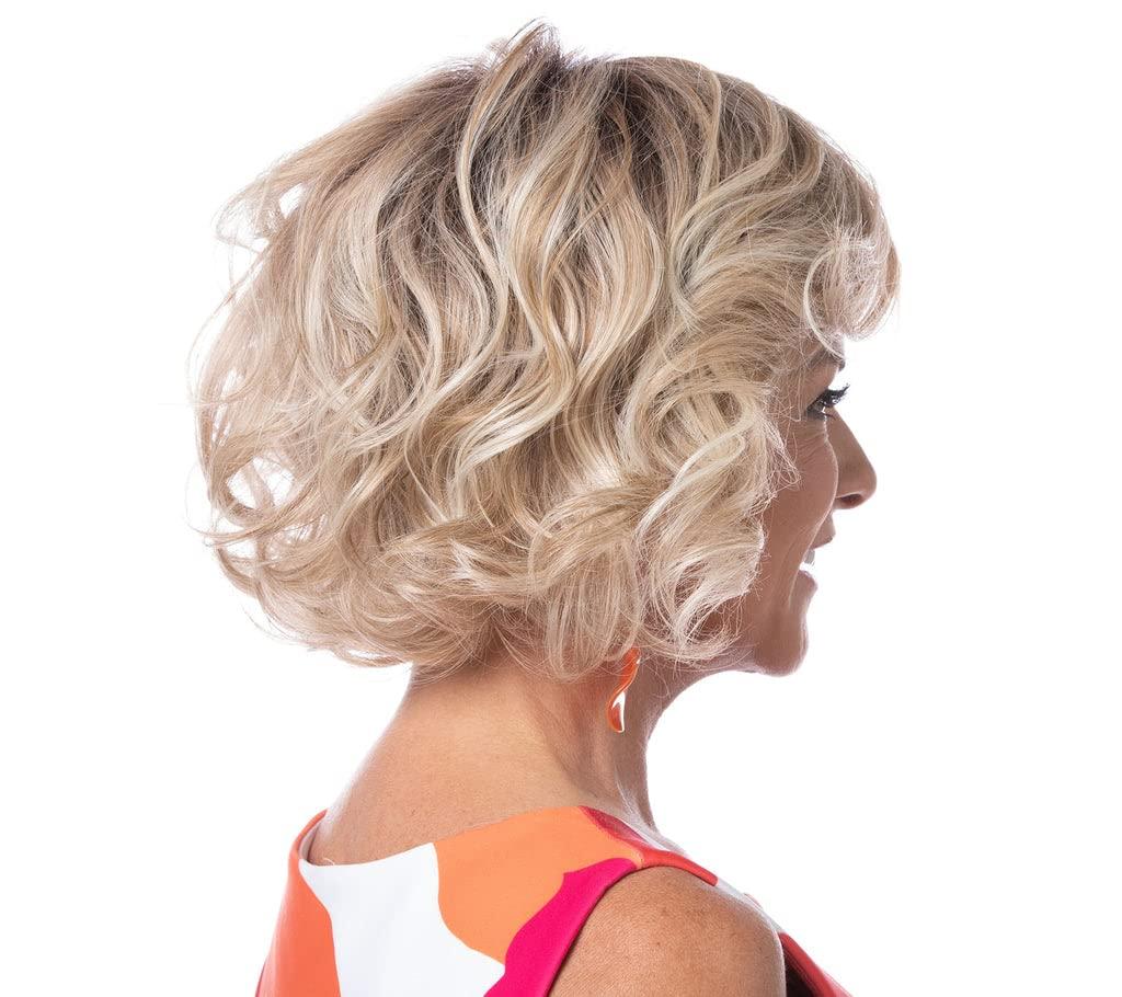 Toni Brattin & Maxwigs Casually Chic Wig Plus Size Cap Color Light Grey - Tony Brattin\'s 7.5\" Multi-Length Wavy Layers Side-Swept Bangs Changelite Heat Friendly Synthetic Womens Peluca Ondulada Maxwigs Hairloss Booklet