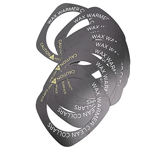 Brrnoo 10pcs Professional Wax Warmer Collar, Wax Heater Protective Ring Accessory for Most Standard Size Wax Heaters (Square)