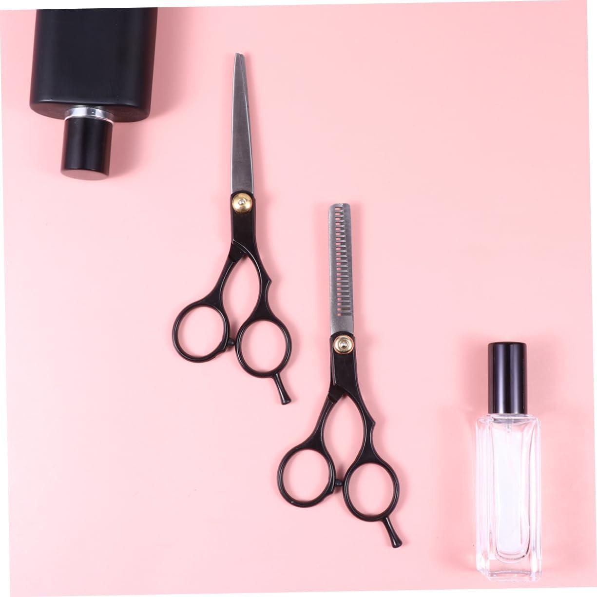 FRCOLOR FRCOLOR Barber Shears Set Hairdressing Scissors Teeth Straight Easy to Use for Salons and Personal Use