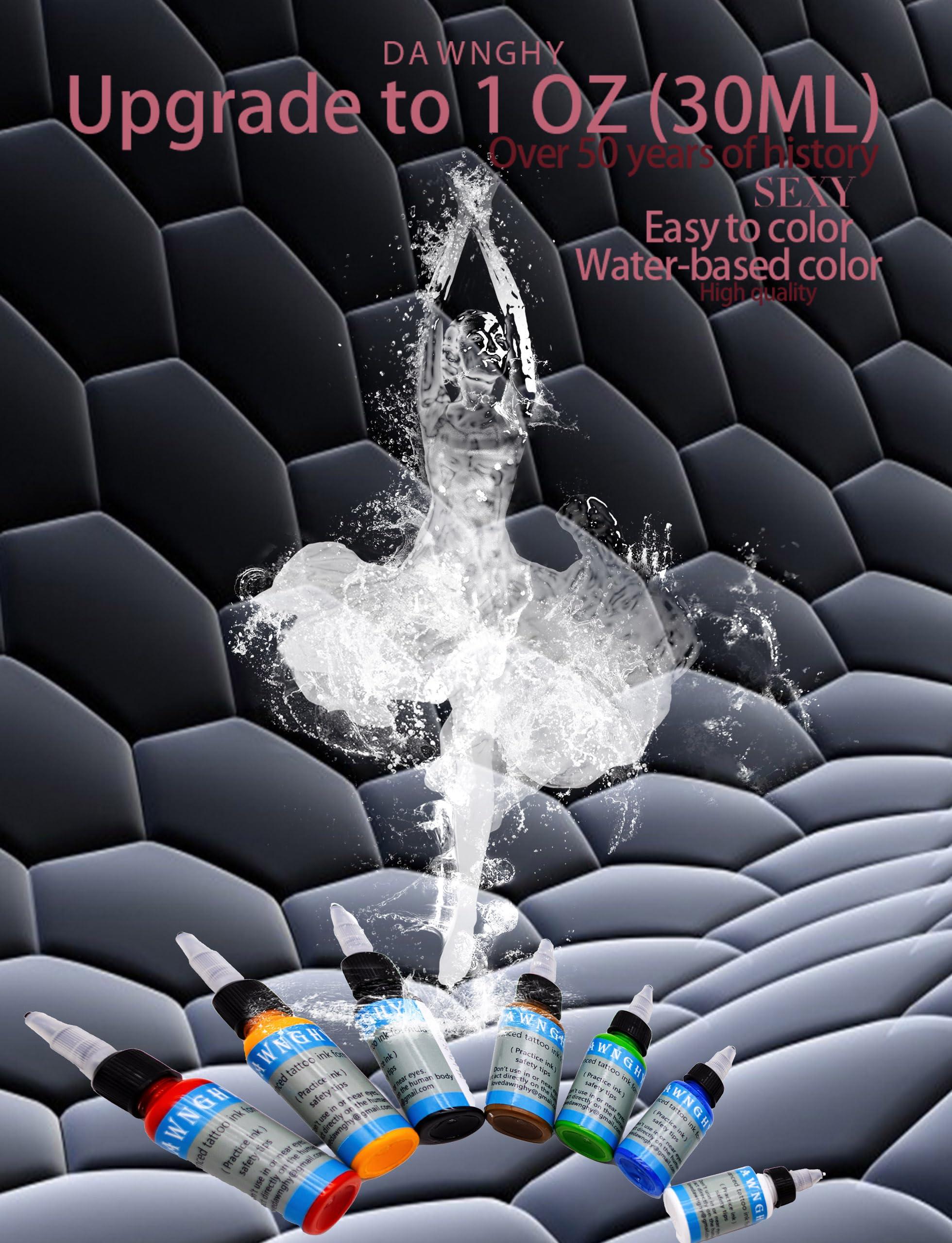 DAWNGHY Tattoo Kit.DAWNGHY Tattoo Gun Kit Rotary Tattoo Machine Kit Complete Tattoo Pen Kit with 157 PCS Tattoo template Tattoo Cartridges Needles Tattoo Supplies for Beginners.Diversify tattoos to practice skin-WTK007