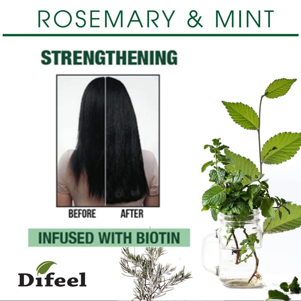 Difeel Difeel Rosemary and Mint Premium Hair Oil with Biotin 7.1 oz. - Natural Rosemary Oil for Hair Growth & Biotin
