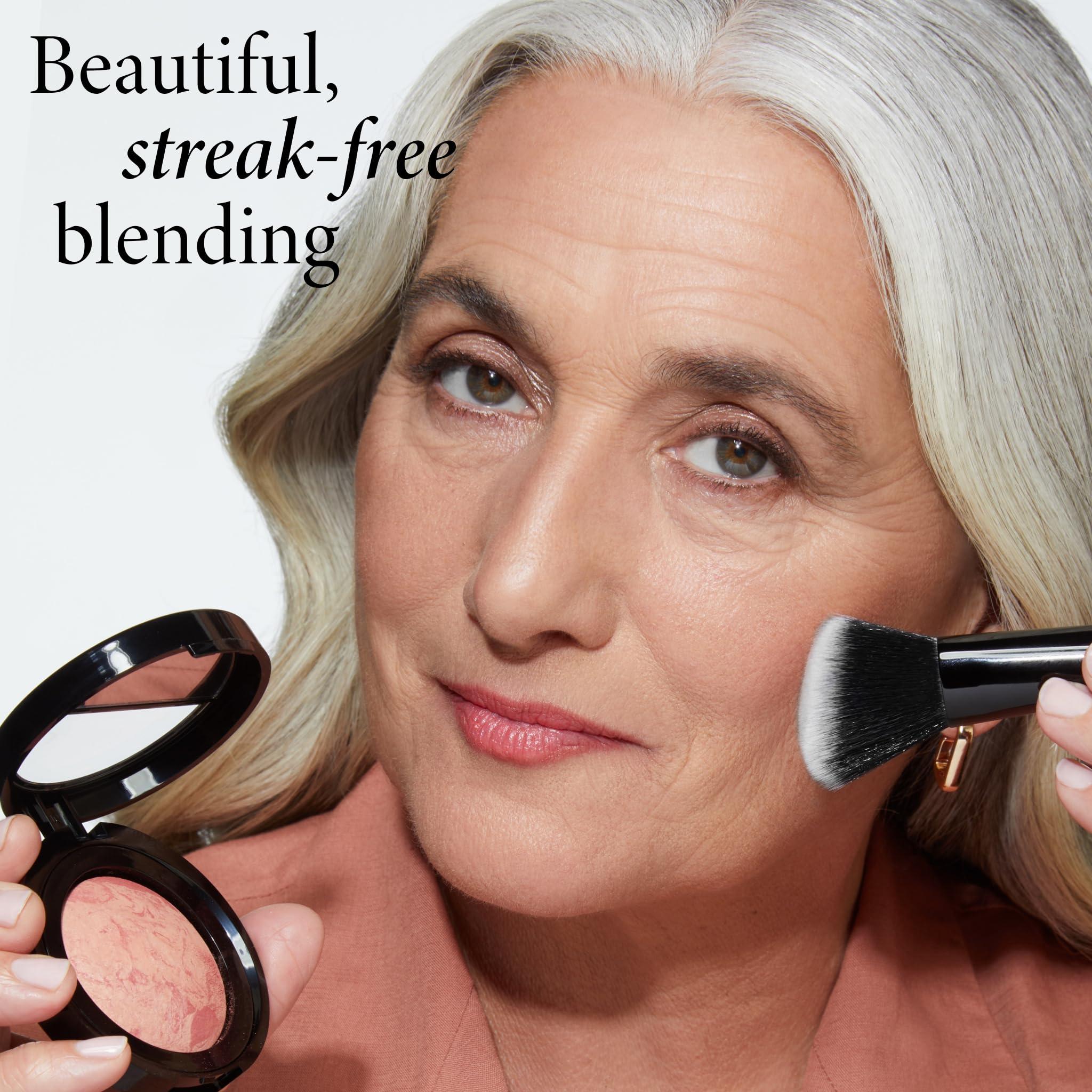 LAURA GELLER NEW YORK LAURA GELLER NEW YORK Baked Blush-n-Brighten Marbleized Blush + Angled Blush Brush (05 Sunswept, 47mm)