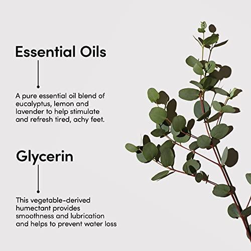 LATHER LATHER Foot Scrub with Pumice Stone - Gentle Exfoliating Foaming Foot Scrub for Skin - Cracked Heel Repair for Smooth, Soft Feet - Pedicure Foot Spa | 4 Oz