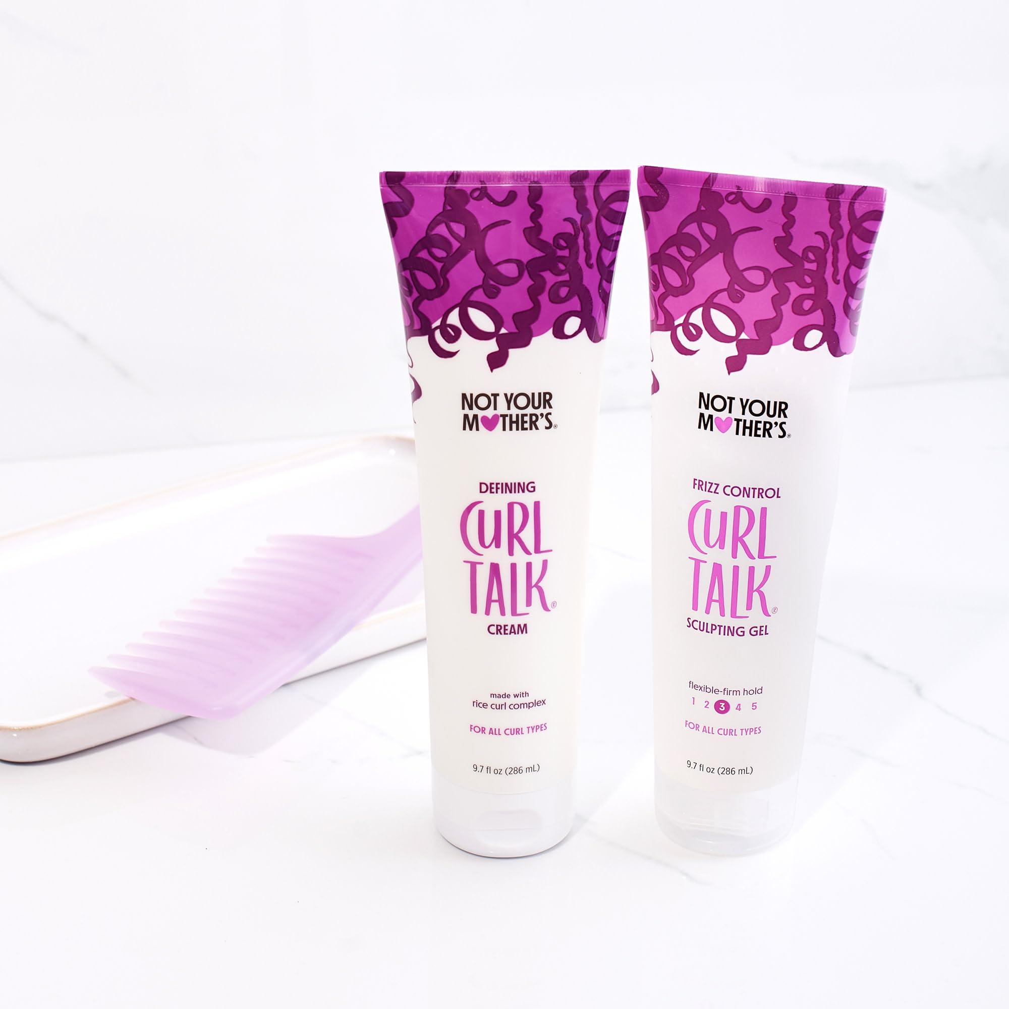Not Your Mother's Not Your Mother\'s Curl Talk Frizz Control Sculpting Gel & Defining Cream (2-Pack) - 9.7 fl oz - Formulated with Rice Curl Complex - All Curl Types