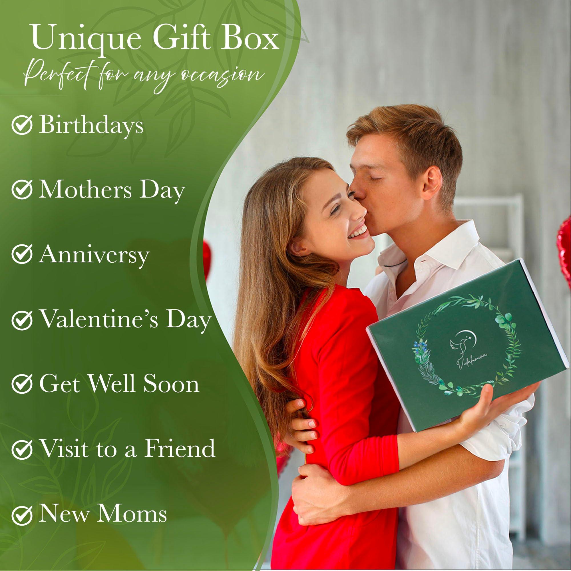 Vidalumina Valentine\'s Day Romantic Gift  Best Wife Gift Ever with Spa Gift Box for Women  Thoughtful Gift Women, Self Care Gift for Women, Romantic Gifts for Girlfriend, Best Friend Gifts, Regalos para Mujer.