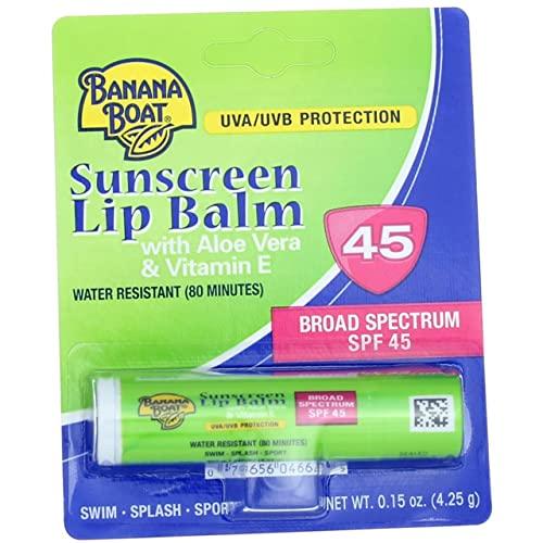 Banana Boat Banana Boat Aloe Vera with Vitamin E Sunscreen Lip Balm SPF 45-0.15
