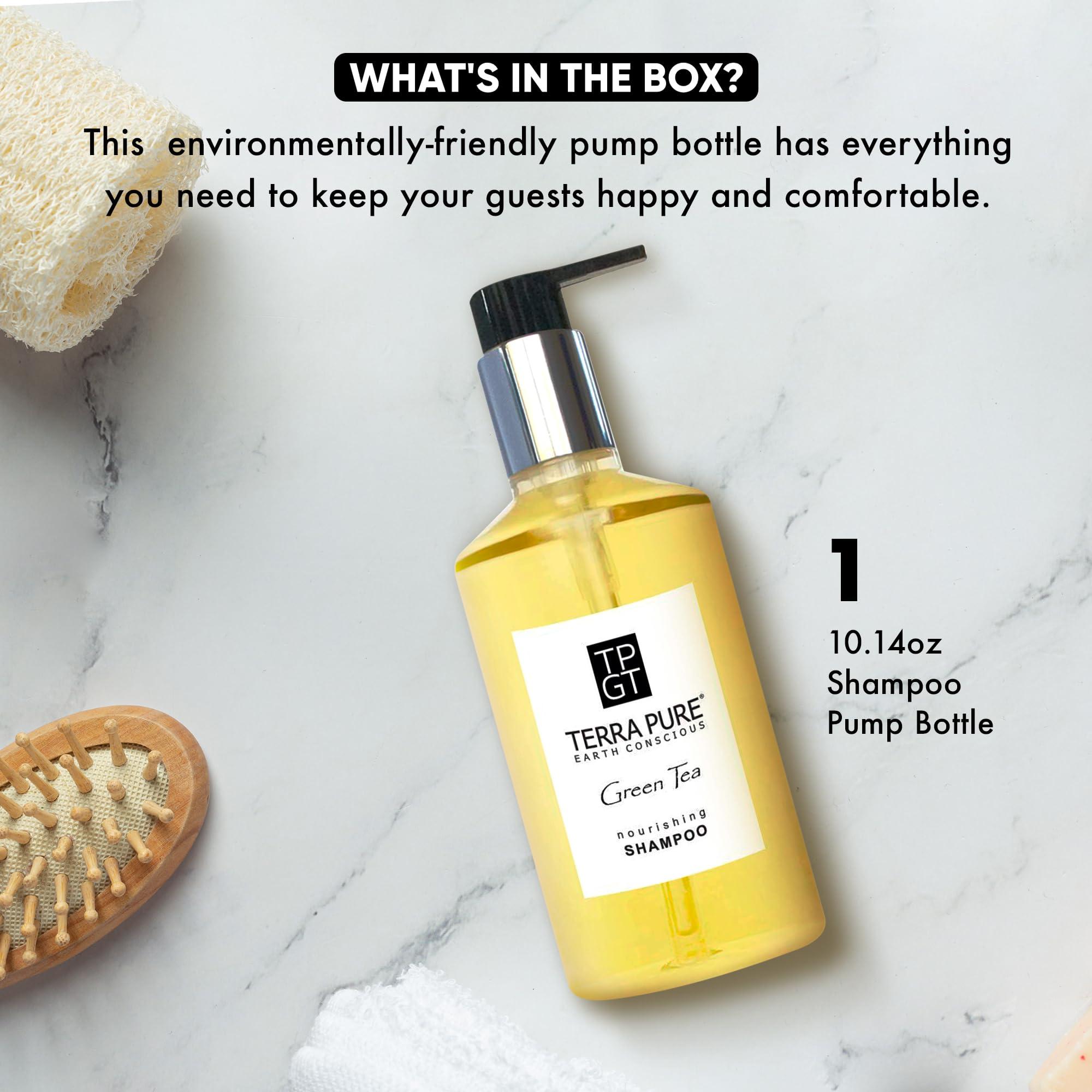 Terra Pure Terra Pure Shampoo, Retail Size Hotel Amenities, 10.14 oz. (Single)